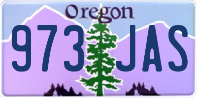 OR license plate 973JAS