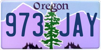OR license plate 973JAY