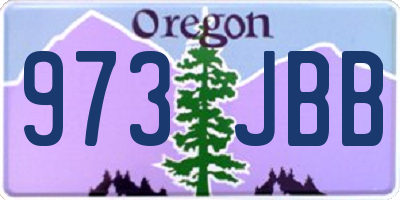 OR license plate 973JBB