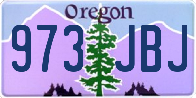 OR license plate 973JBJ