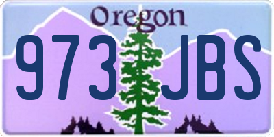 OR license plate 973JBS