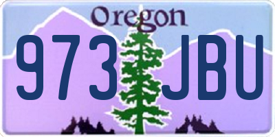 OR license plate 973JBU