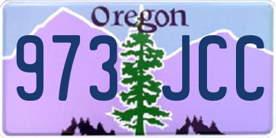 OR license plate 973JCC