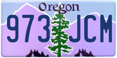 OR license plate 973JCM