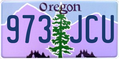 OR license plate 973JCU