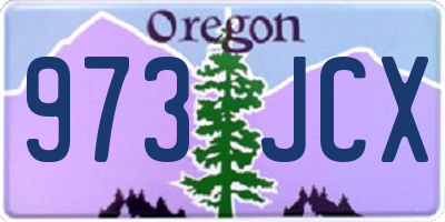 OR license plate 973JCX