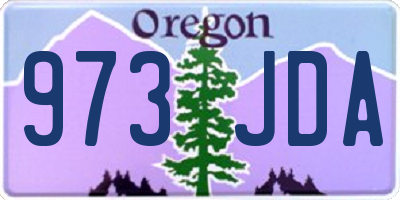 OR license plate 973JDA