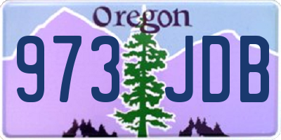 OR license plate 973JDB