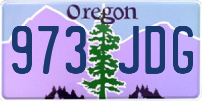 OR license plate 973JDG