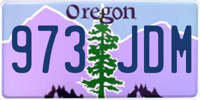 OR license plate 973JDM