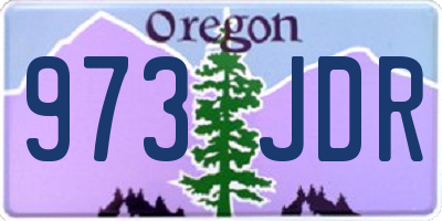 OR license plate 973JDR