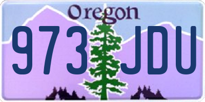 OR license plate 973JDU