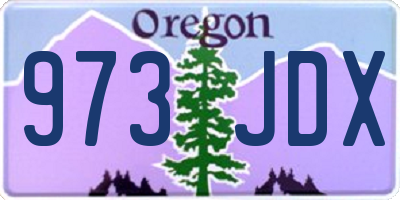 OR license plate 973JDX