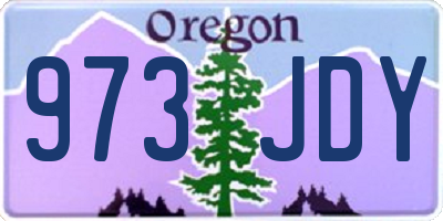 OR license plate 973JDY