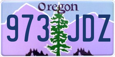 OR license plate 973JDZ