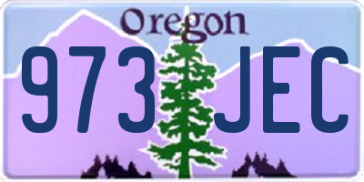 OR license plate 973JEC