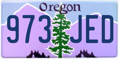 OR license plate 973JED