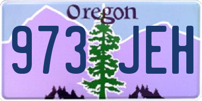 OR license plate 973JEH