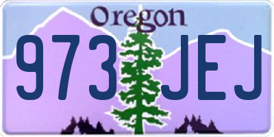 OR license plate 973JEJ