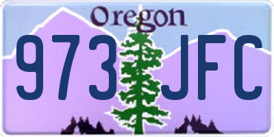 OR license plate 973JFC