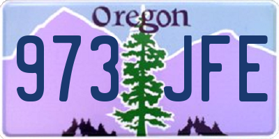 OR license plate 973JFE