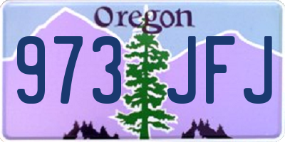 OR license plate 973JFJ