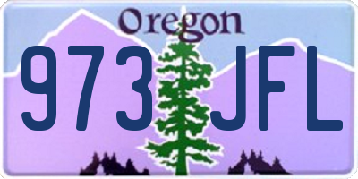 OR license plate 973JFL