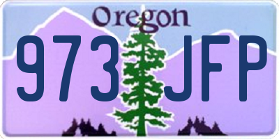 OR license plate 973JFP