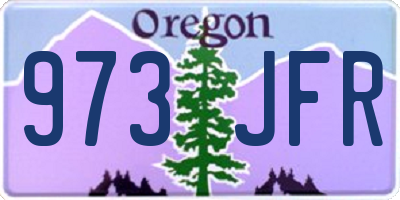 OR license plate 973JFR