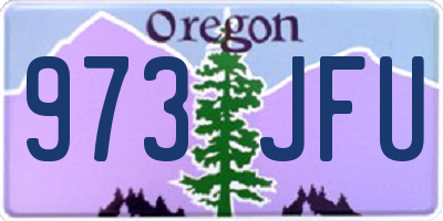 OR license plate 973JFU