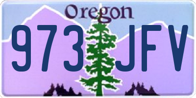 OR license plate 973JFV