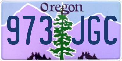 OR license plate 973JGC