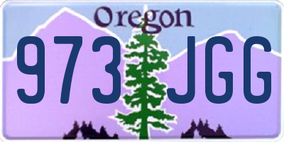 OR license plate 973JGG