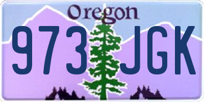 OR license plate 973JGK
