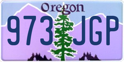 OR license plate 973JGP
