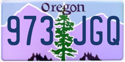 OR license plate 973JGQ