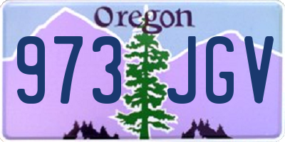 OR license plate 973JGV