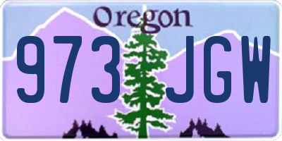 OR license plate 973JGW