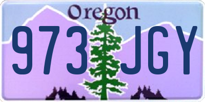 OR license plate 973JGY