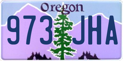 OR license plate 973JHA