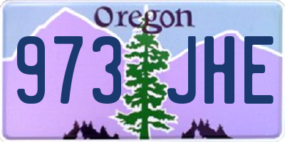 OR license plate 973JHE