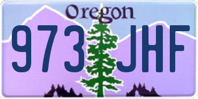 OR license plate 973JHF