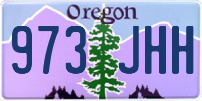 OR license plate 973JHH