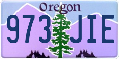 OR license plate 973JIE