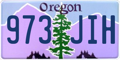 OR license plate 973JIH