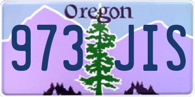 OR license plate 973JIS