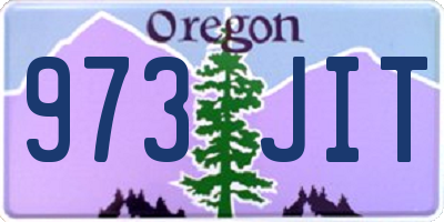 OR license plate 973JIT