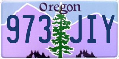 OR license plate 973JIY