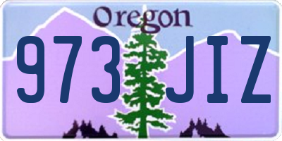 OR license plate 973JIZ