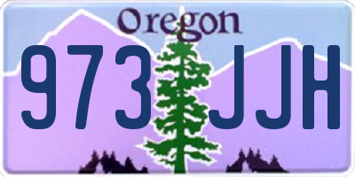 OR license plate 973JJH